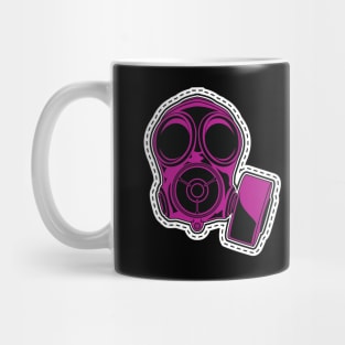 Bright Pink Gas Mask Mug